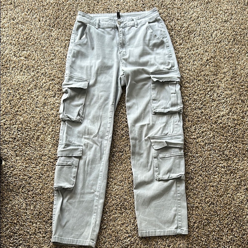 Men's Gray Cargo Pants